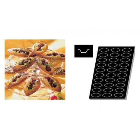 Silikonová forma Flexipan®, Oval tartlet