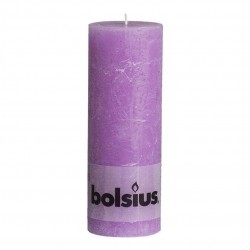 Svíčka Bolsius Rustic Lilac, válec 68 x 190 mm, 65 hod.